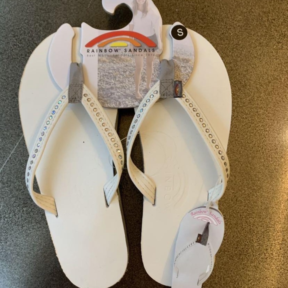 Rainbow Flip Flops